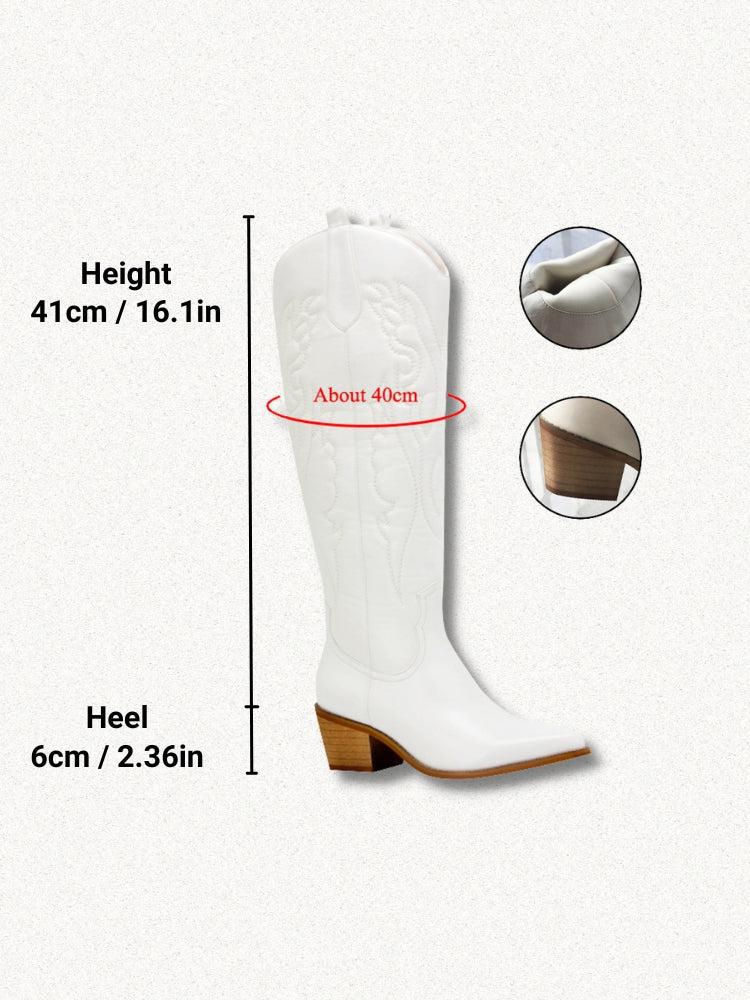Disco Cowgirl Western Knee-High Boots - KAYSMAR