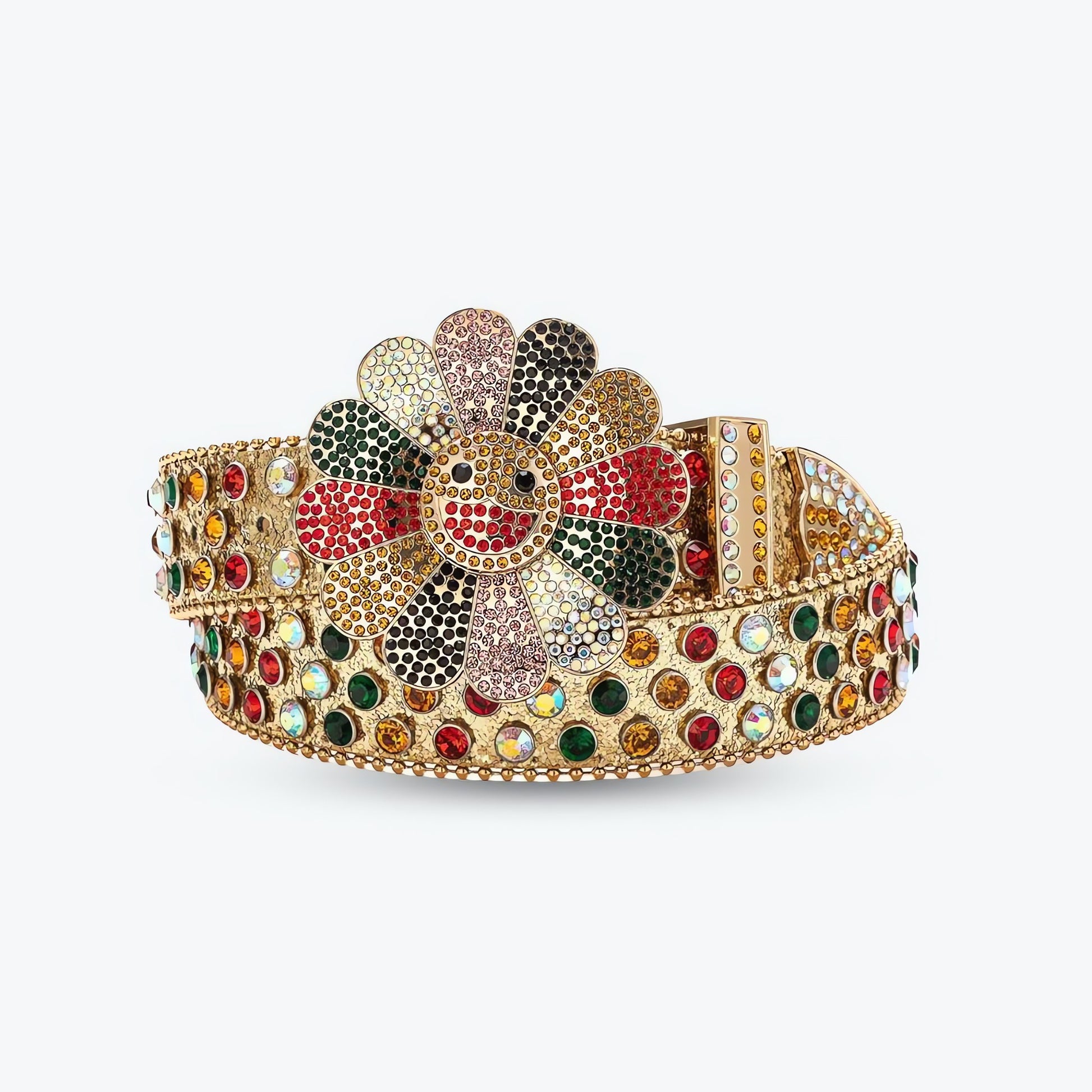 Disco Cowgirl Flower Buckle Belt - KAYSMAR