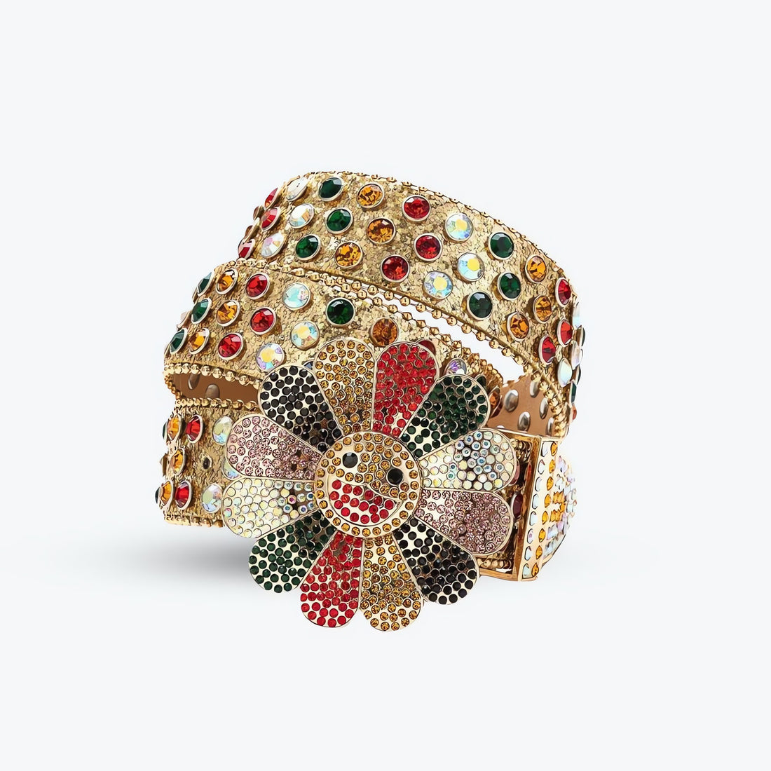 Disco Cowgirl Flower Buckle Belt - KAYSMAR