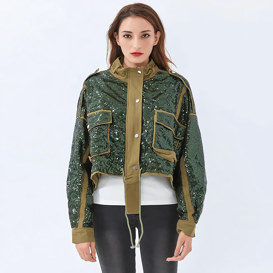 Disco Cowgirl Sequined Zip-Up Jacket - KAYSMAR
