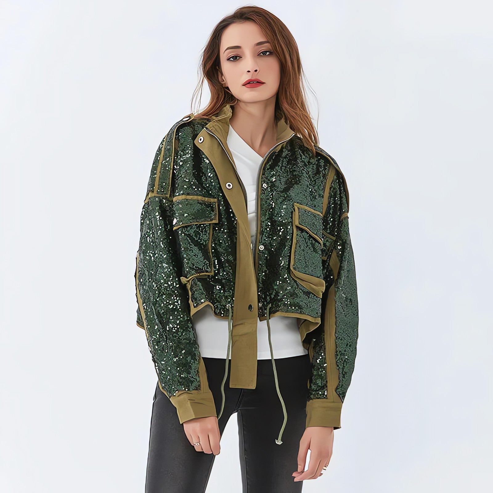 Disco Cowgirl Sequined Zip-Up Jacket - KAYSMAR