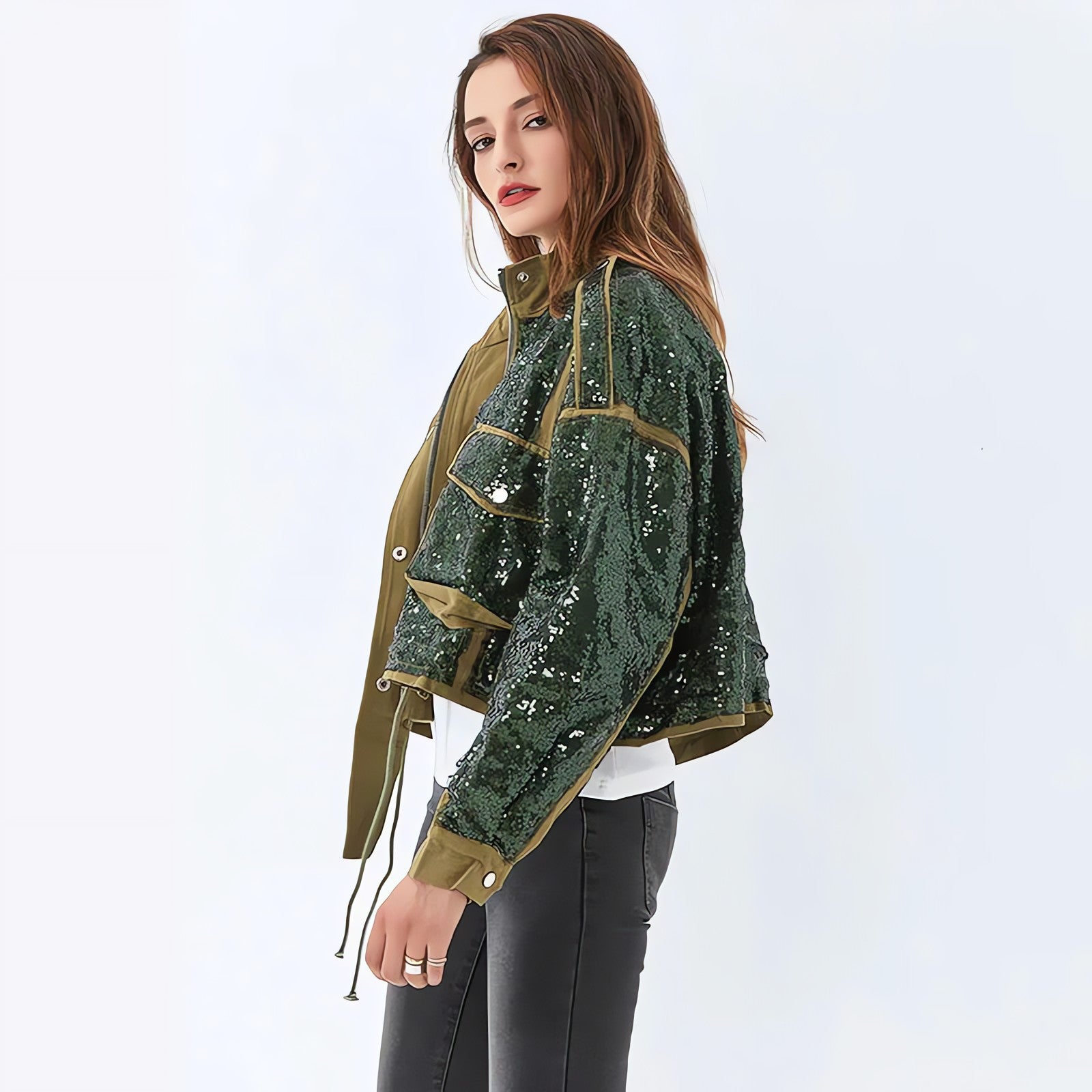 Disco Cowgirl Sequined Zip-Up Jacket - KAYSMAR