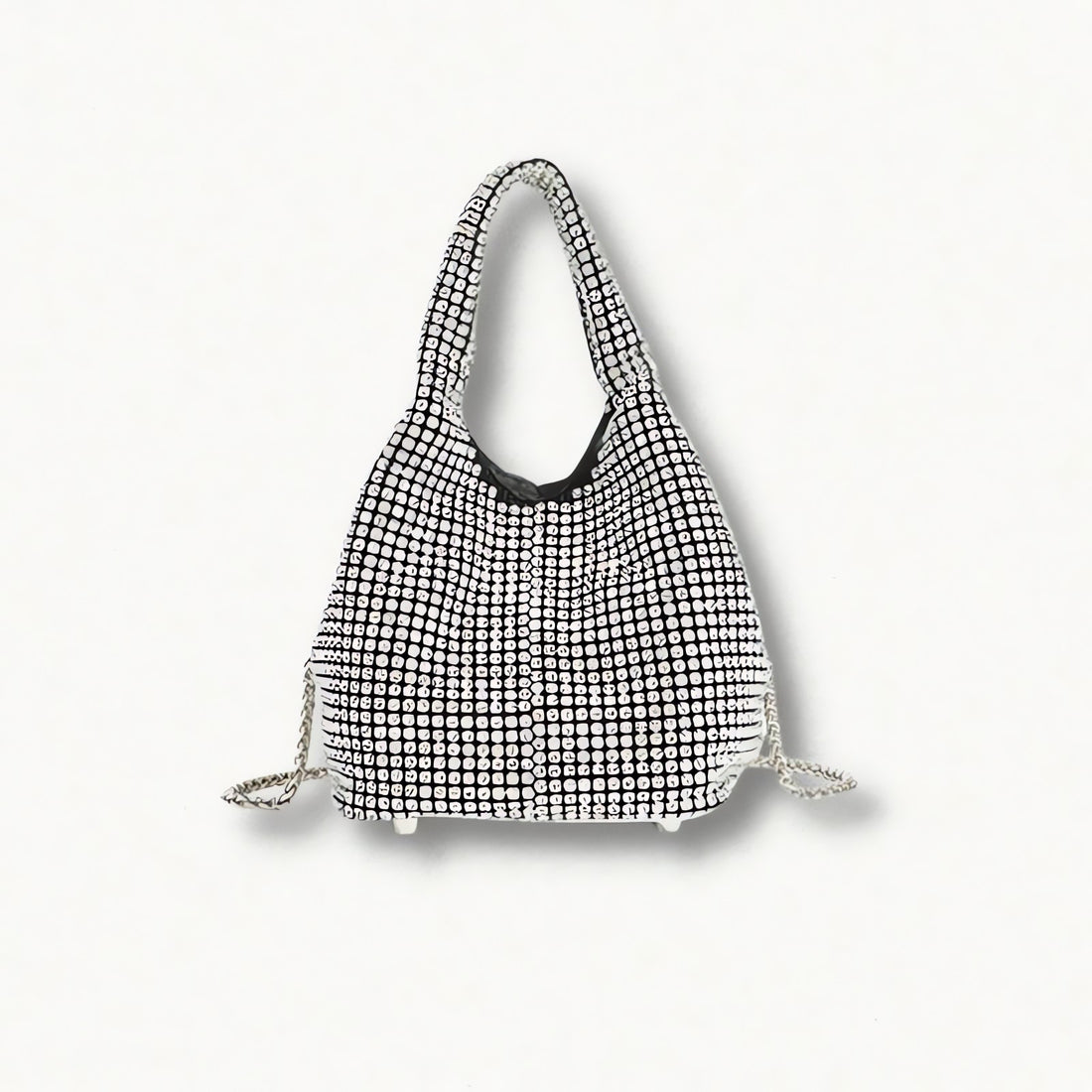 Disco Cowgirl Silver Rhinestone Handbag - KAYSMAR