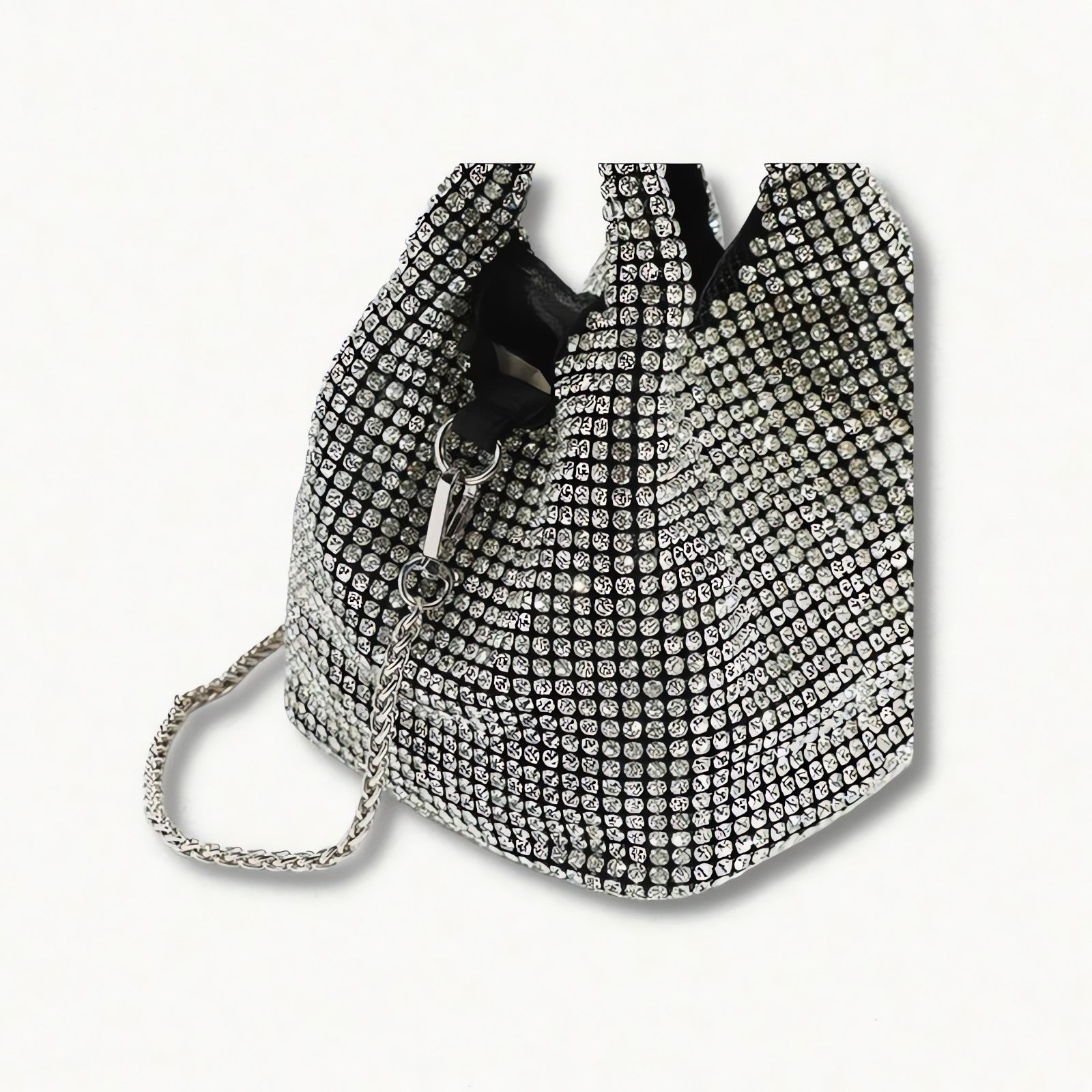 Disco Cowgirl Silver Rhinestone Handbag - KAYSMAR