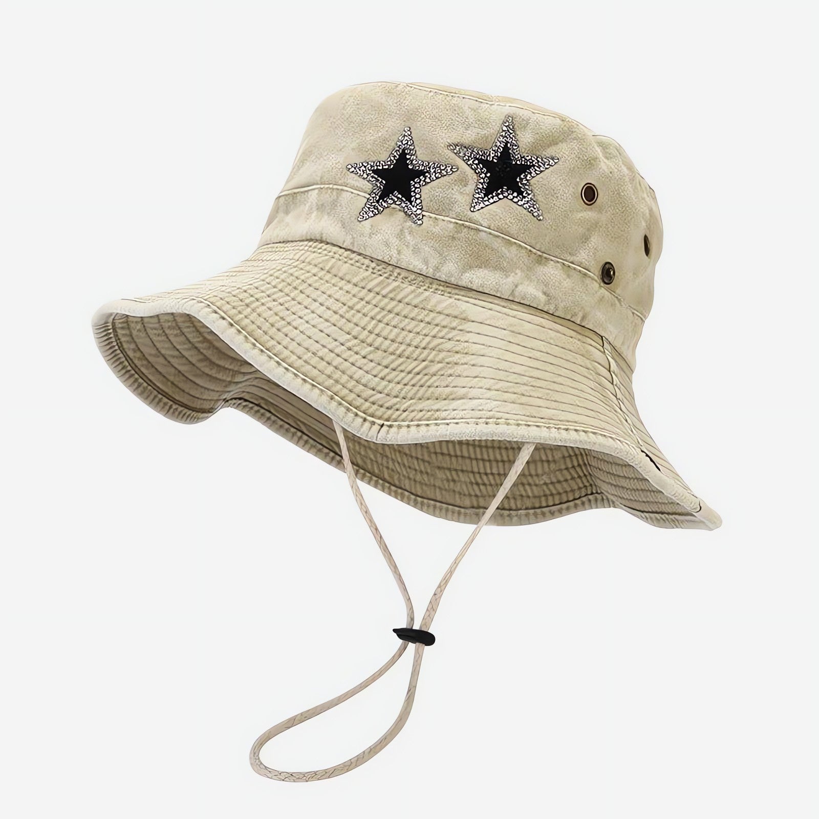 Disco Cowgirl Star Printed Denim Hat - KAYSMAR