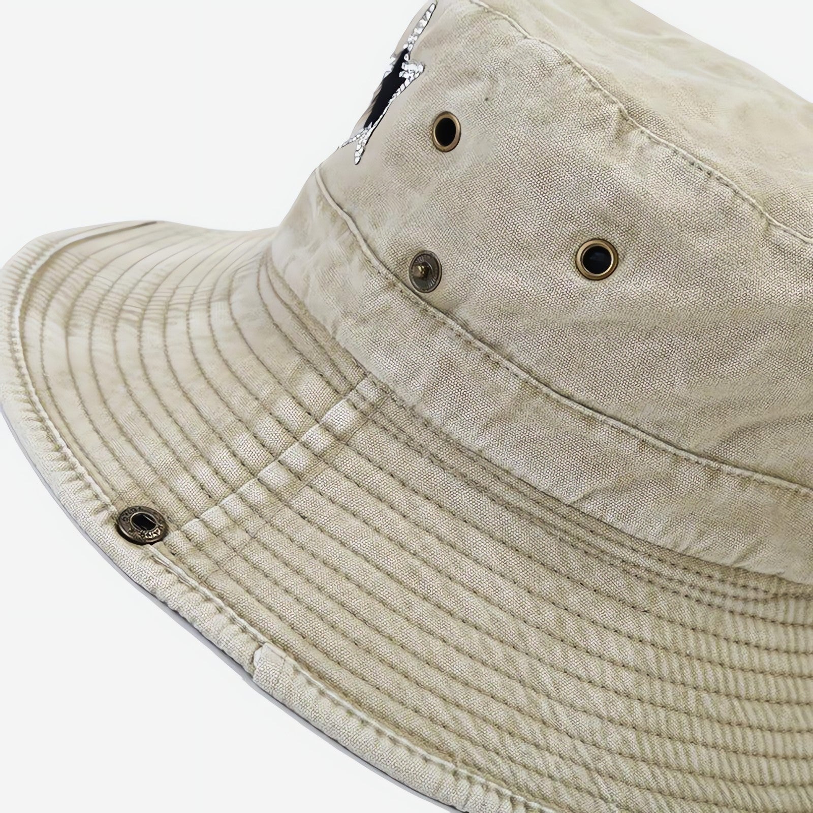 Disco Cowgirl Star Printed Denim Hat - KAYSMAR