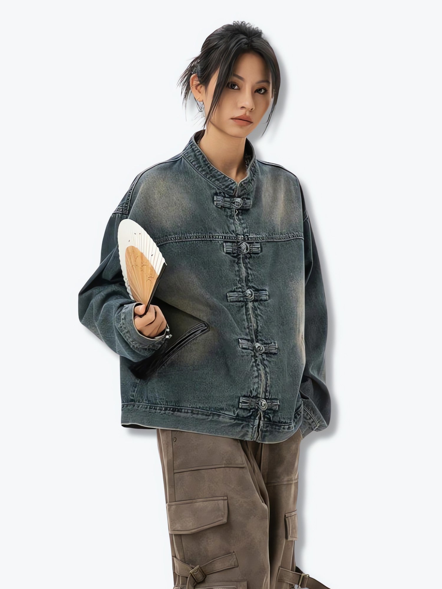 Distressed Denim Jacket - KAYSMAR