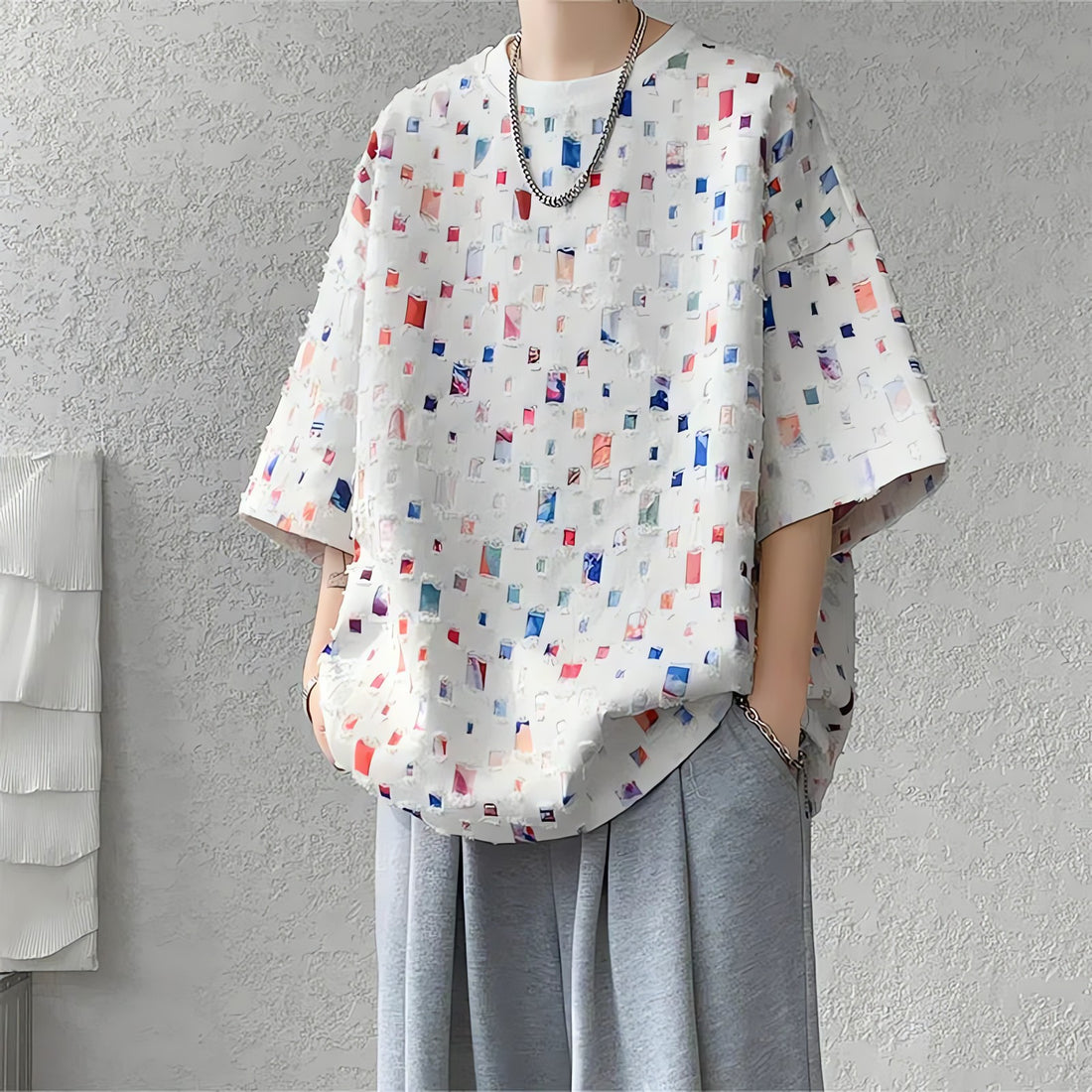 Distressed Linen Tee - KAYSMAR