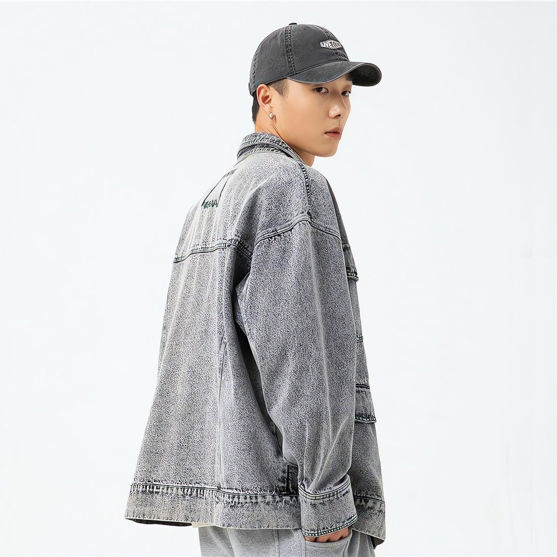 Double-Collared Denim Jacket - KAYSMAR