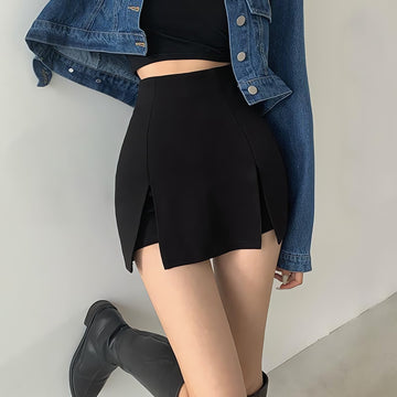 Double Side Slit Mini Skort - KAYSMAR