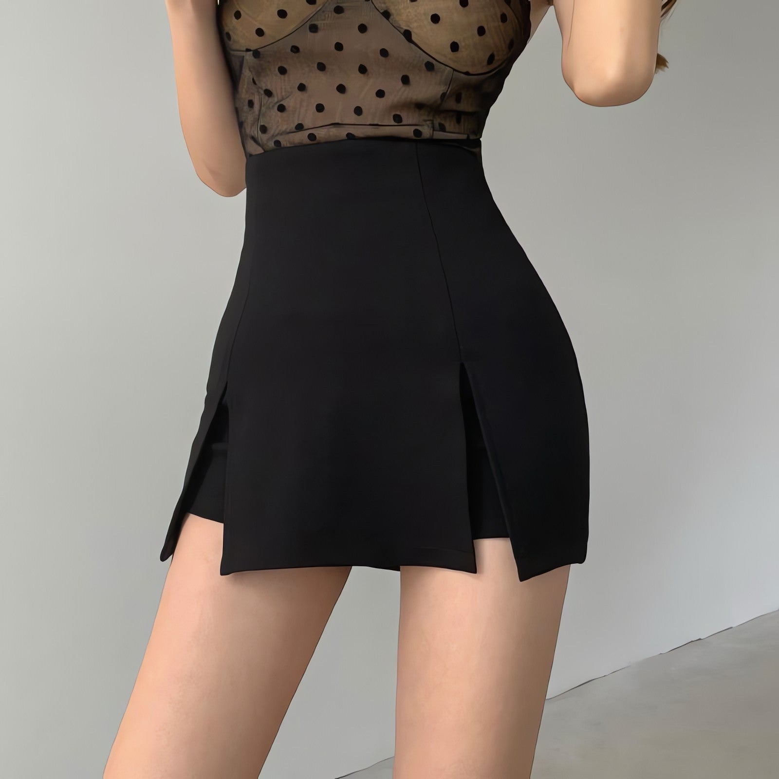 Double Side Slit Mini Skort - KAYSMAR