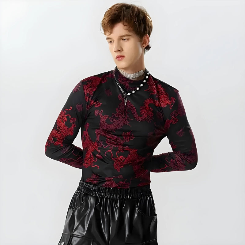 Dragon High Neck Top - KAYSMAR