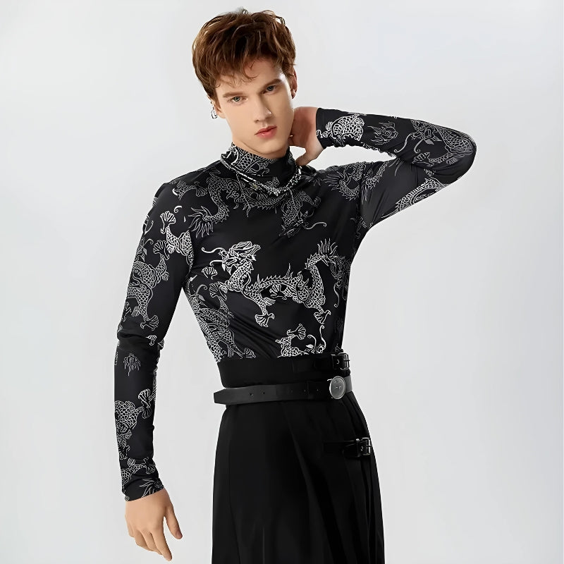 Dragon High Neck Top - KAYSMAR