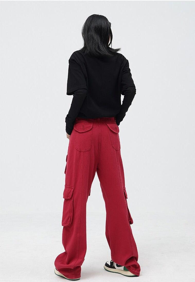 Drawstring Belt Cargo Pants - KAYSMAR