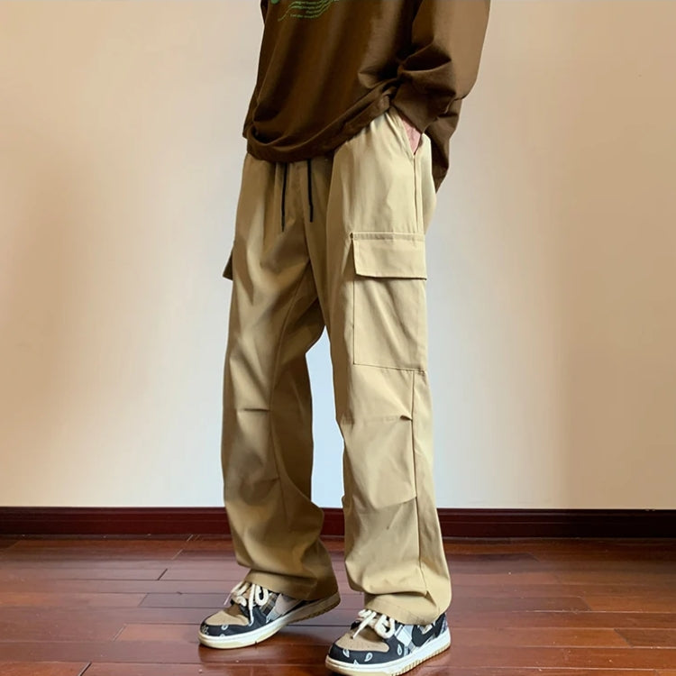 Drawstring Cargo Parachute Pants - KAYSMAR