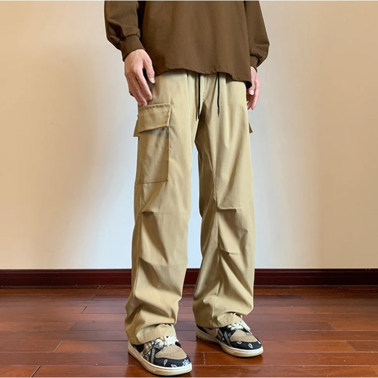 Drawstring Cargo Parachute Pants - KAYSMAR