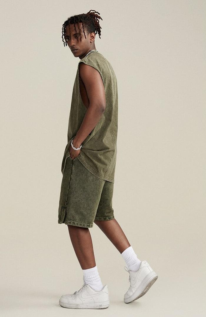 Drawstring Waist Loose Shorts - KAYSMAR