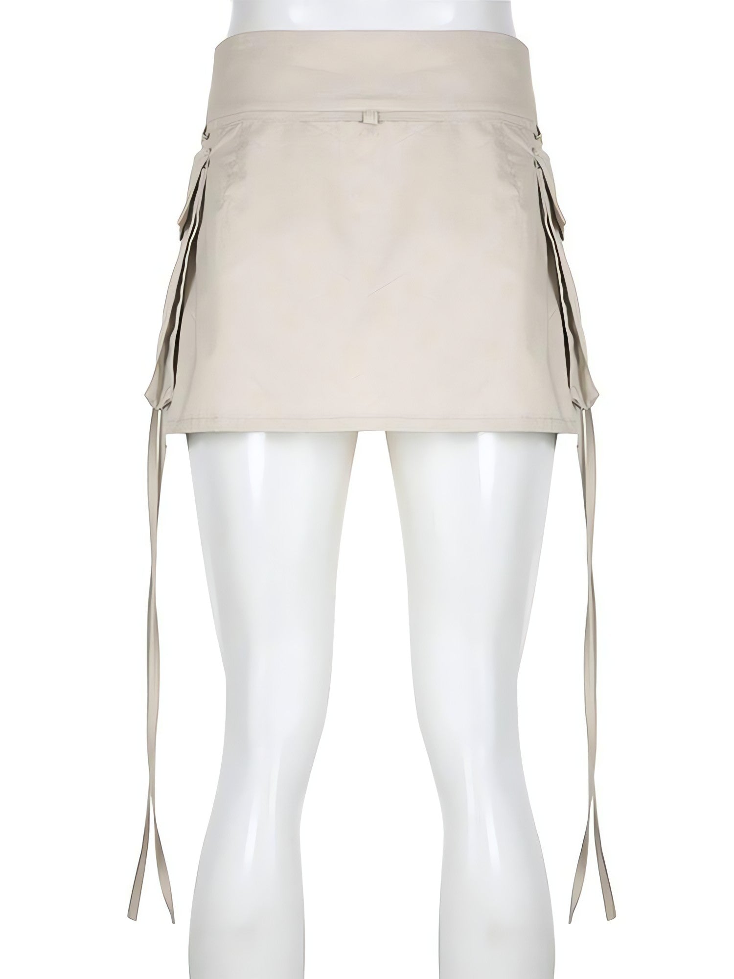 Drawstring Cargo Mini Skirt - KAYSMAR