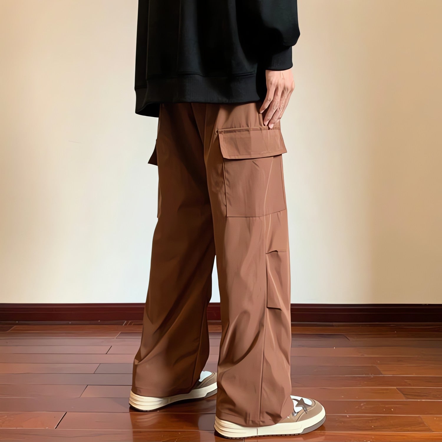 Drawstring Cargo Parachute Pants - KAYSMAR