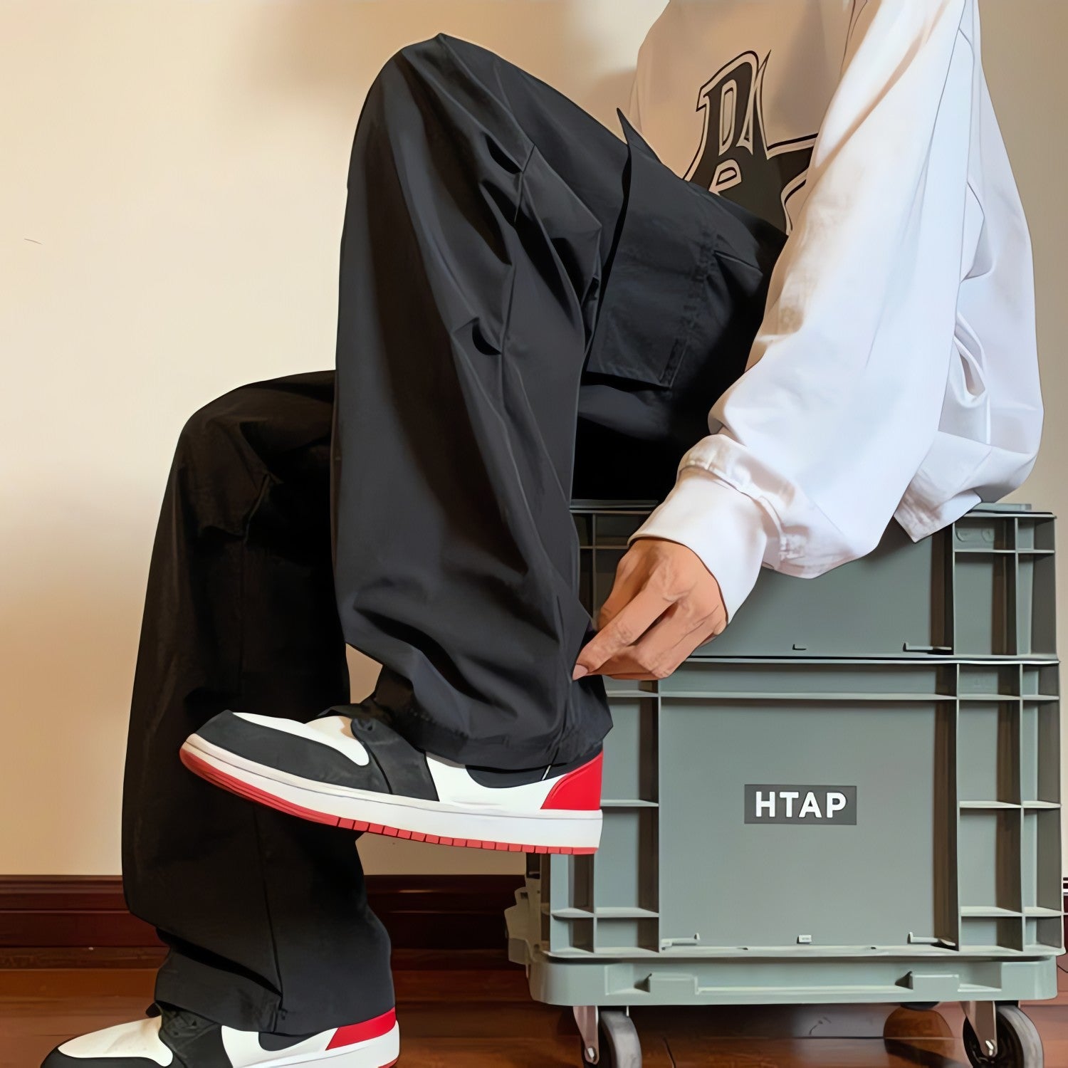Drawstring Cargo Parachute Pants - KAYSMAR
