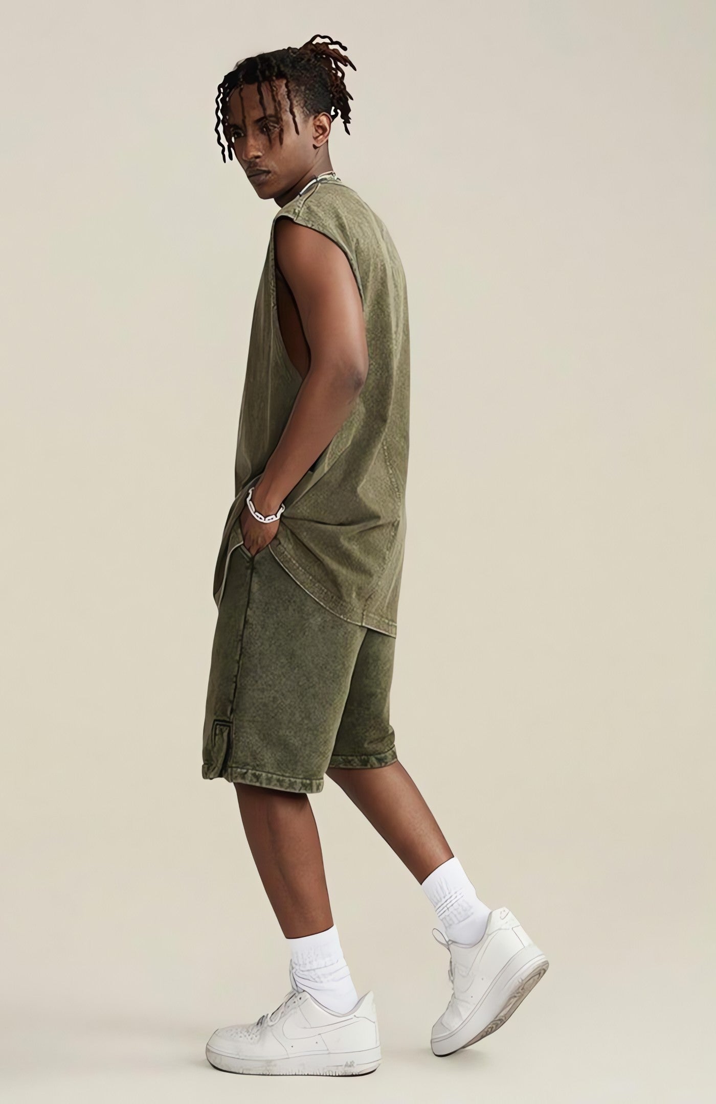 Drawstring Waist Loose Shorts - KAYSMAR