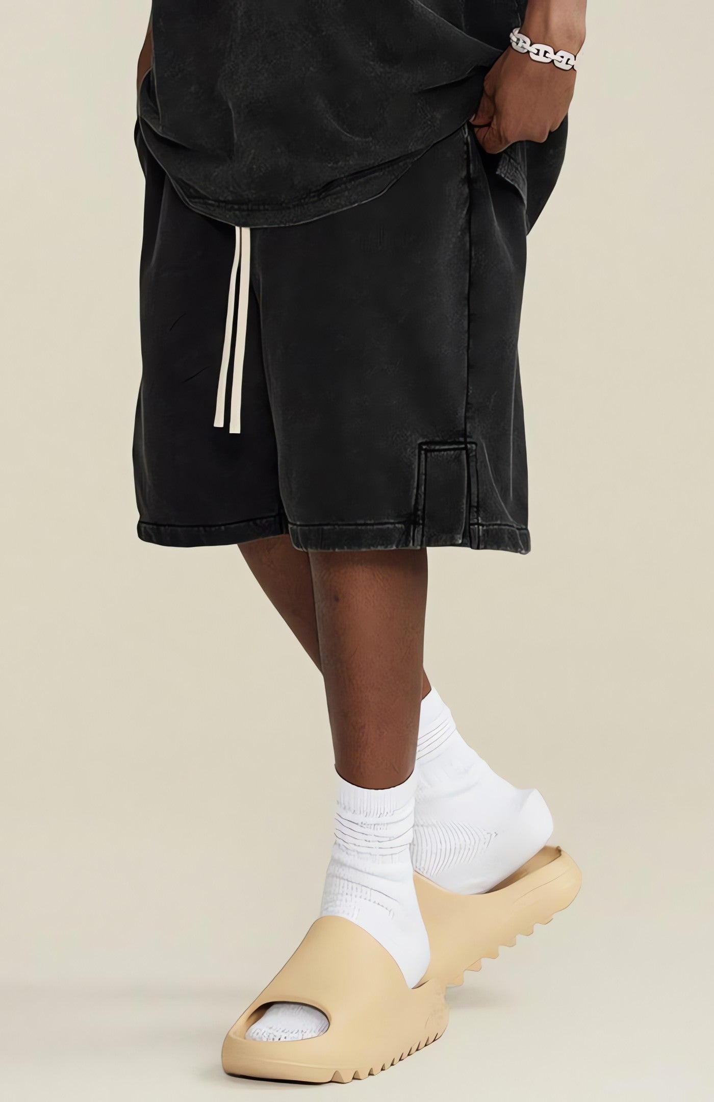 Drawstring Waist Loose Shorts - KAYSMAR