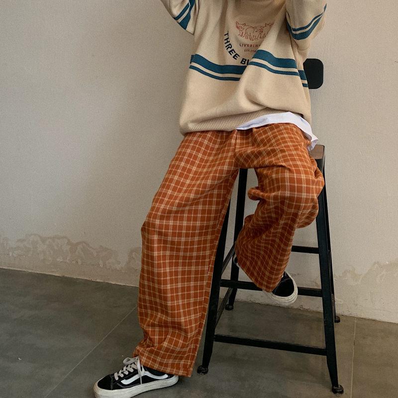 Elasticated Waist Checkered Sweatpants - KAYSMAR