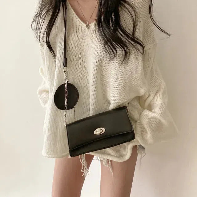 Extra Long Sleeve Loose Sweater - KAYSMAR