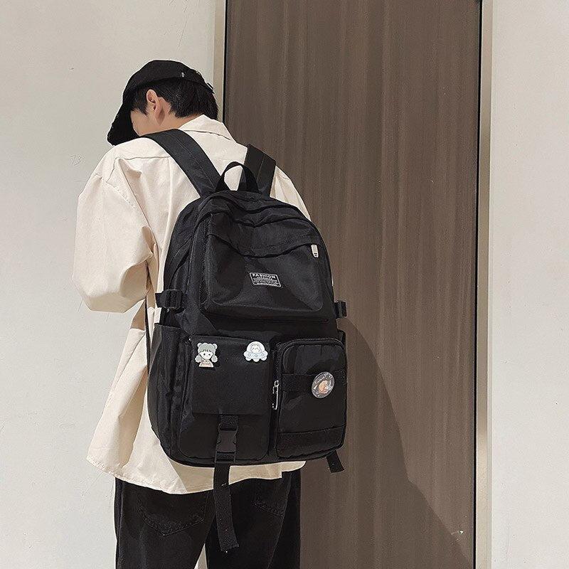 Extra Pockets Unisex School Backpack - KAYSMAR