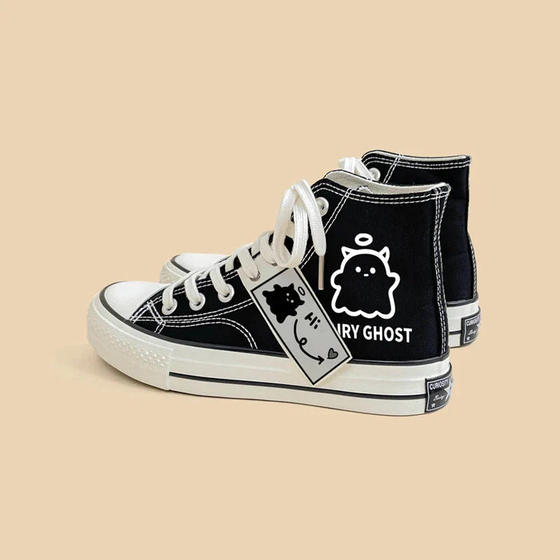 Fairy Ghost Lace Up Canvas Shoes - KAYSMAR
