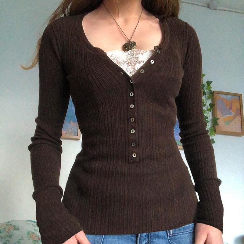Fairy Grunge Button Front Top - KAYSMAR