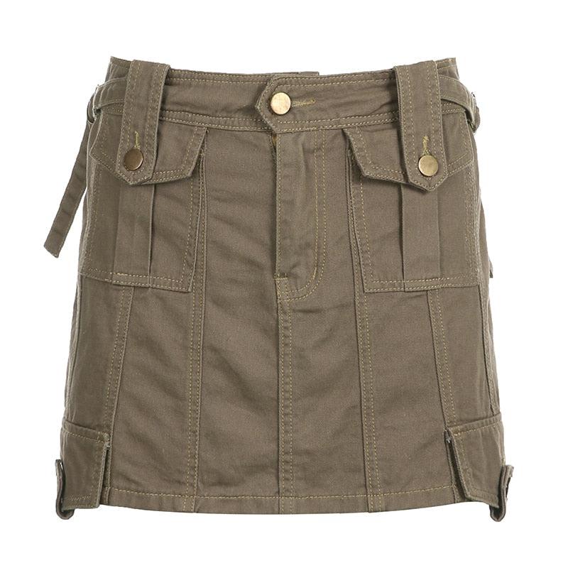 Fairy Grunge Cargo Mini Skirt - KAYSMAR