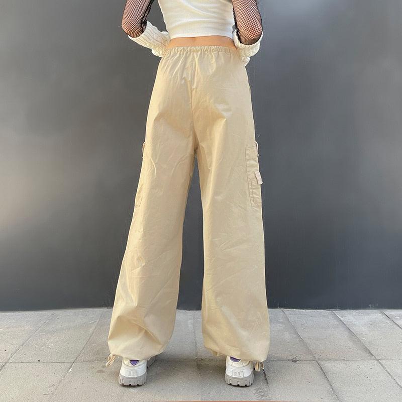 Fairy Grunge Drawstring Parachute Pants - KAYSMAR