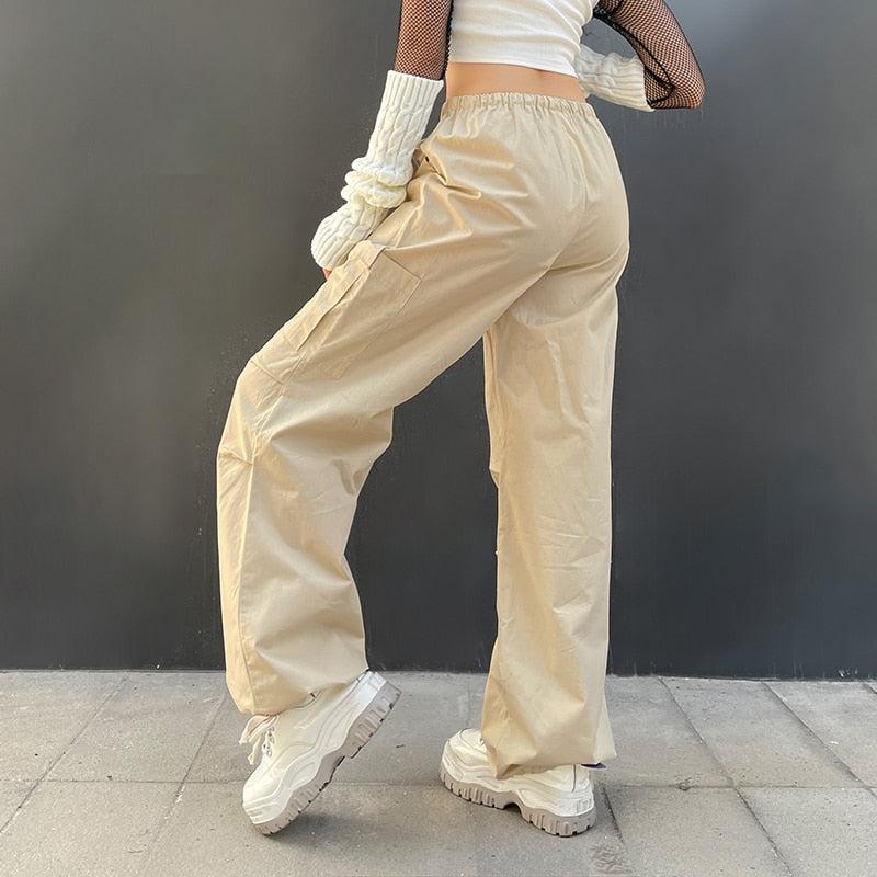 Fairy Grunge Drawstring Parachute Pants - KAYSMAR