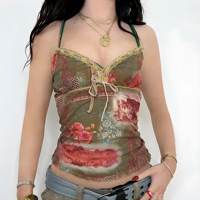 Fairy Grunge Floral Top - KAYSMAR