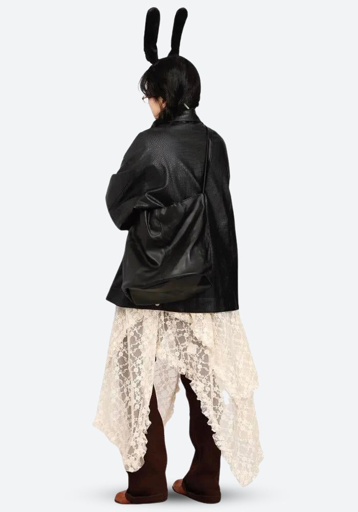Fairy Grunge Lace Midi Skirt - KAYSMAR
