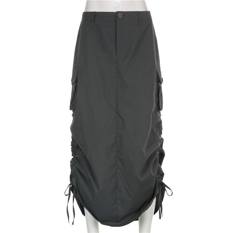 Fairy Grunge Parachute Maxi Skirt - KAYSMAR