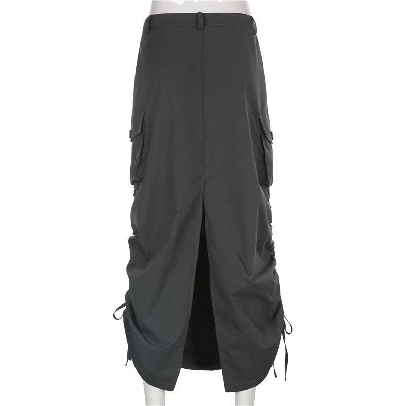 Fairy Grunge Parachute Maxi Skirt - KAYSMAR