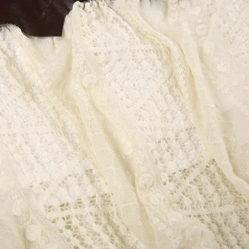 Fairy Grunge Patchwork Lace Mini Skirt - KAYSMAR