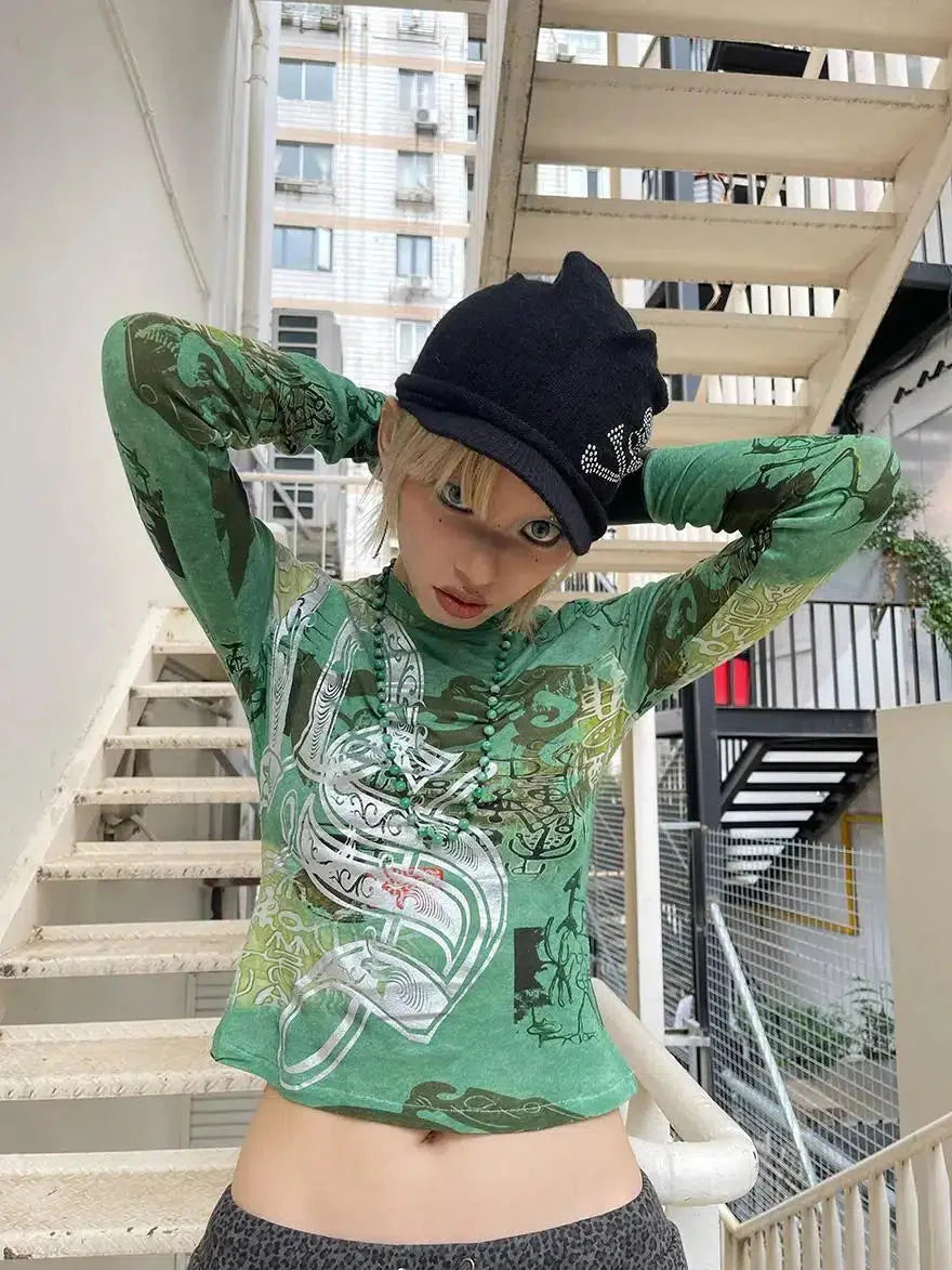 Fairy Grunge Print Top - KAYSMAR