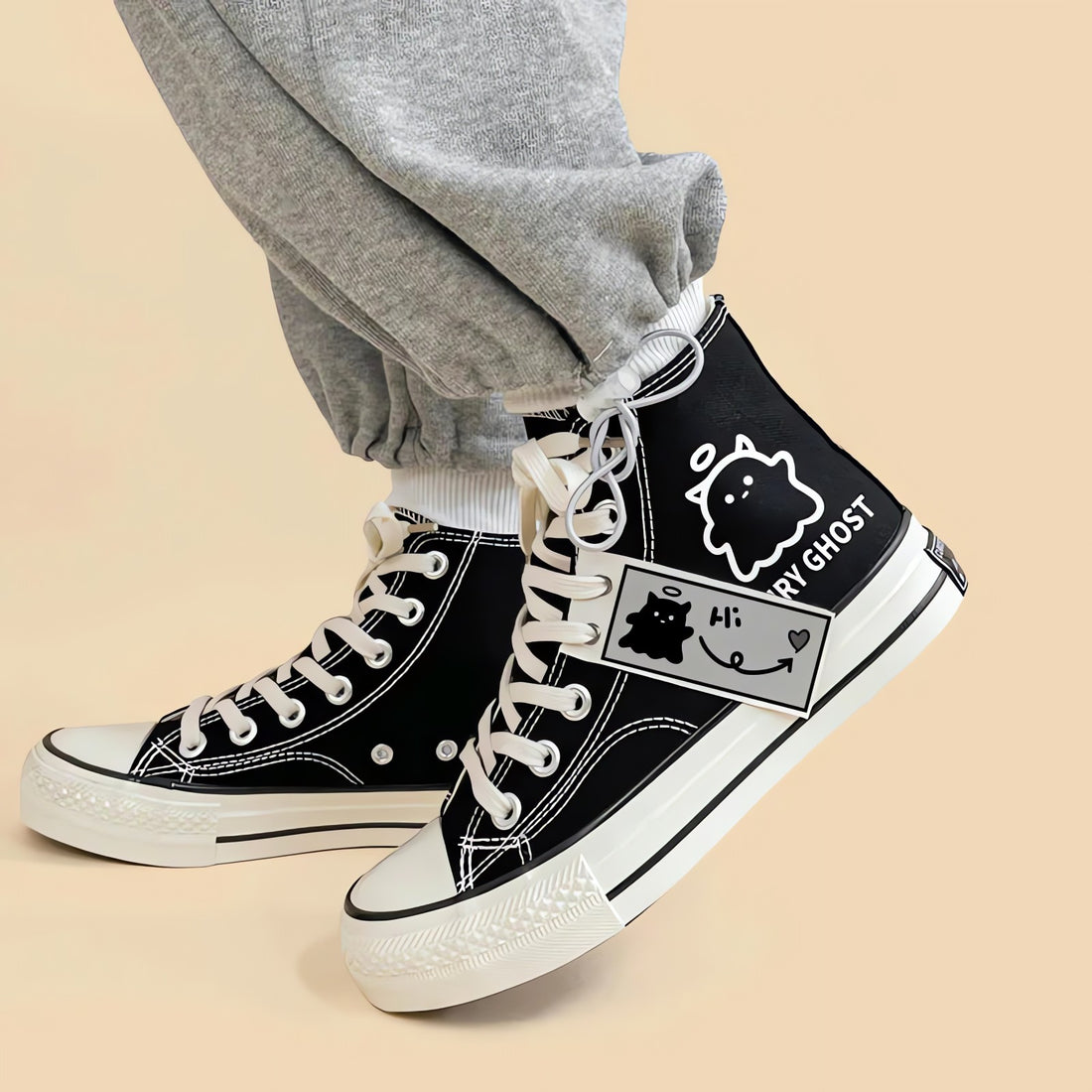 Fairy Ghost Lace Up Canvas Shoes - KAYSMAR
