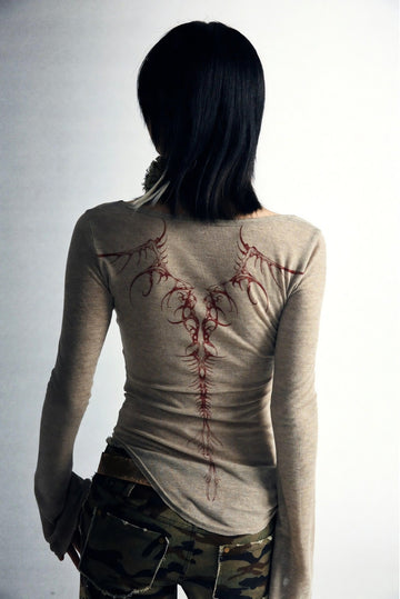 Fairy Grunge Back Print Top - KAYSMAR