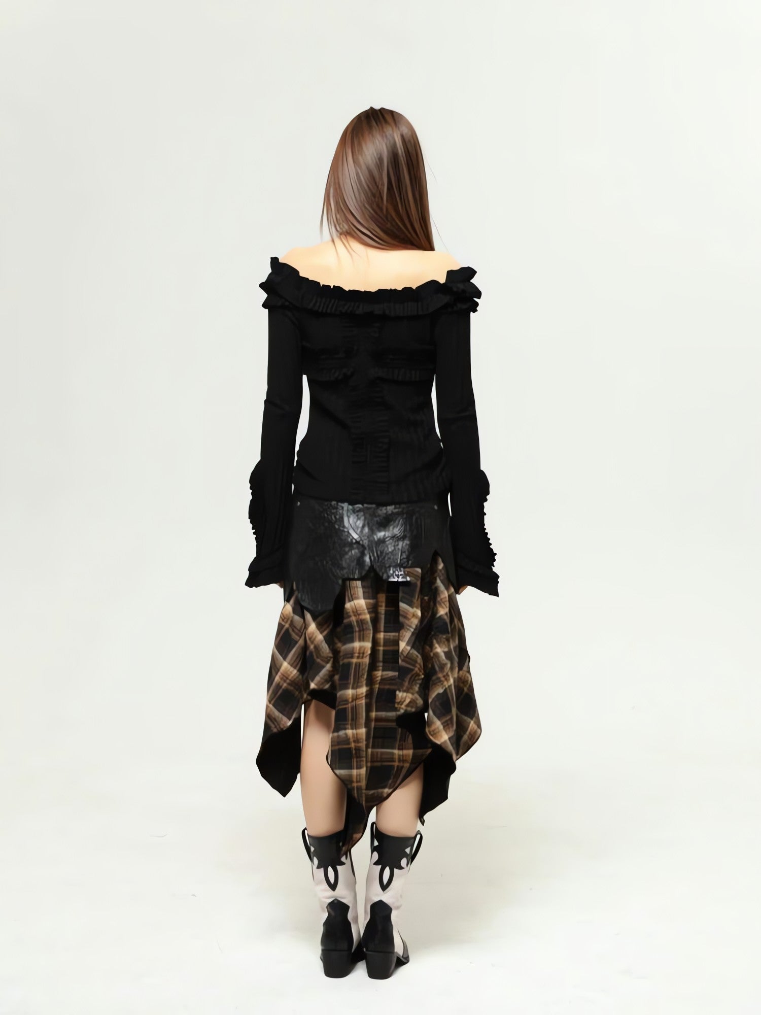 Fairy Grunge Cut Out Shoulder Top - KAYSMAR