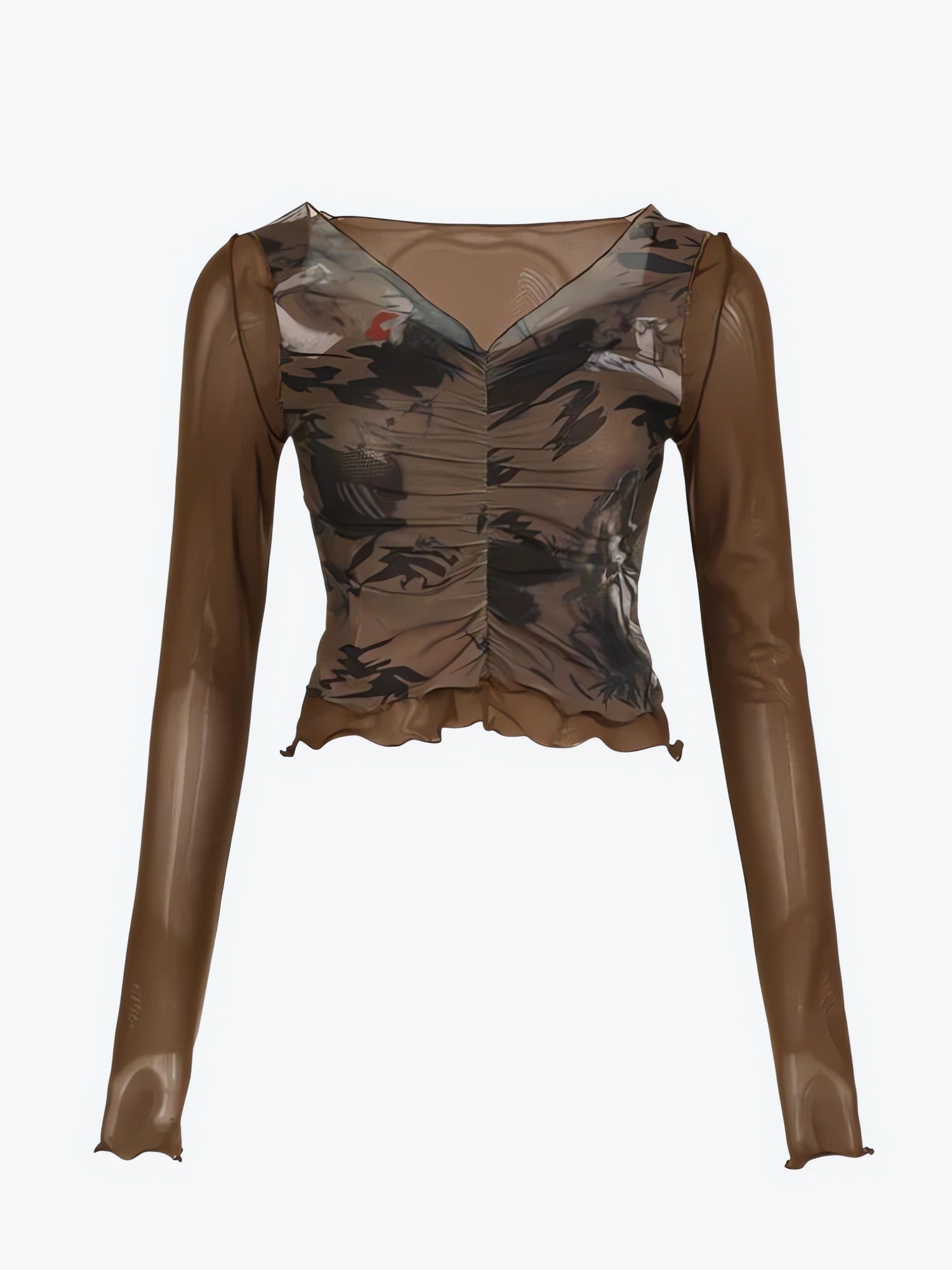 Fairy Grunge Mesh Sheer Top - KAYSMAR