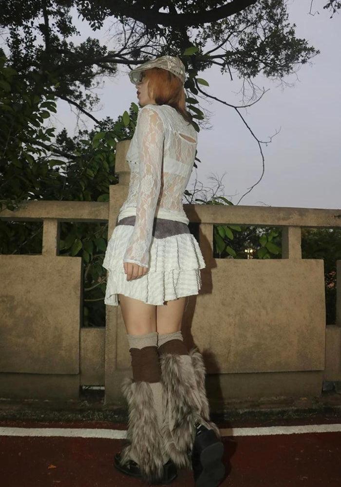Fairycore Cut Out Lace Top - KAYSMAR