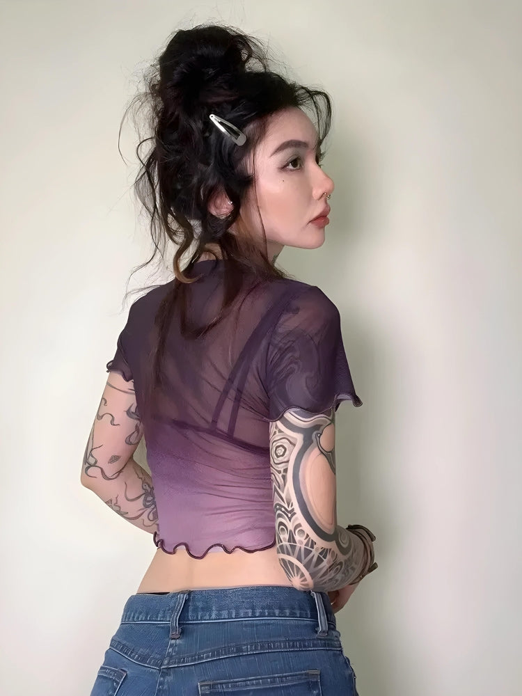 Fairycore Lily Sheer Top - KAYSMAR