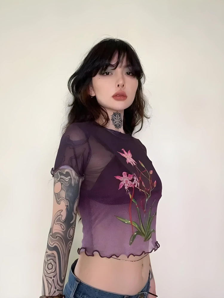 Fairycore Lily Sheer Top - KAYSMAR