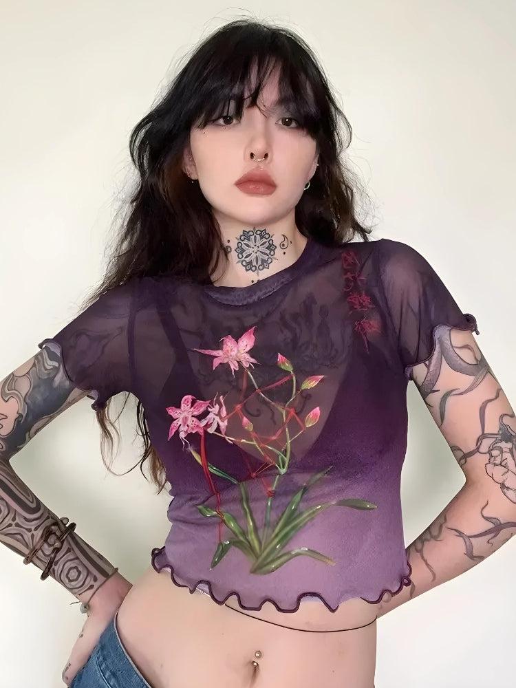 Fairycore Lily Sheer Top - KAYSMAR