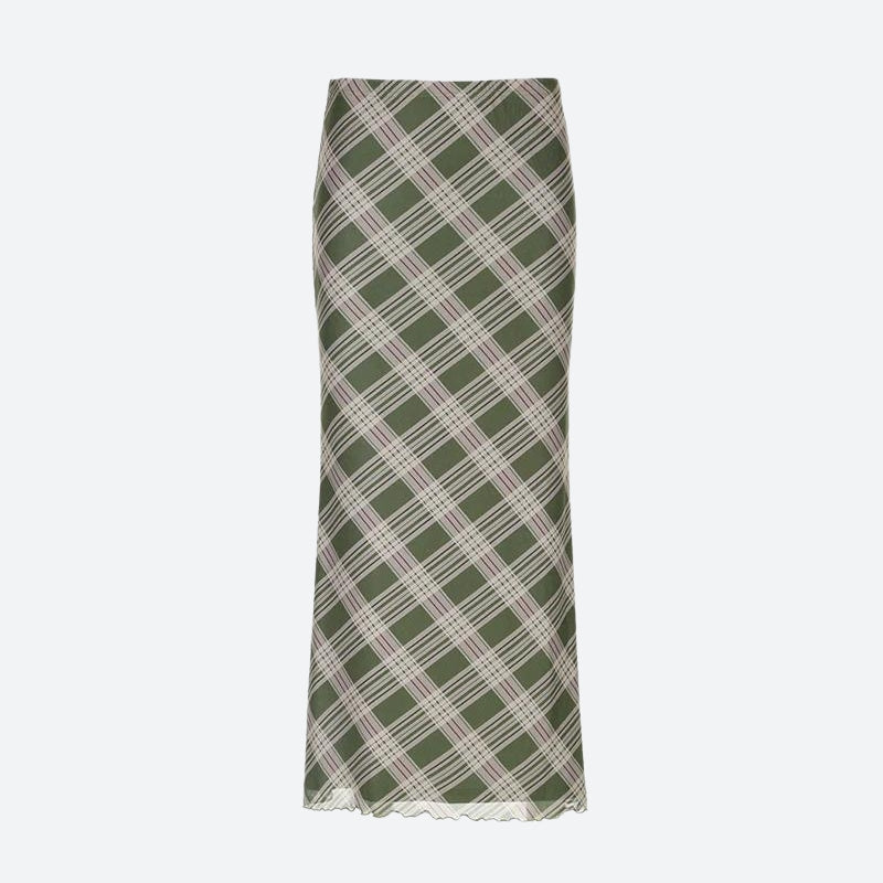 Fairycore Plaid Maxi Skirt - KAYSMAR