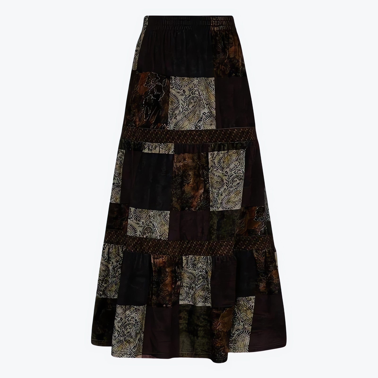 Fairycore Patchwork Maxi Skirt - KAYSMAR